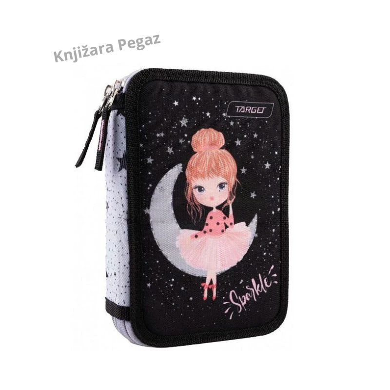 Target Multy Miss Sparkle puna školska pernica, 2 zipa sa priborom 28104