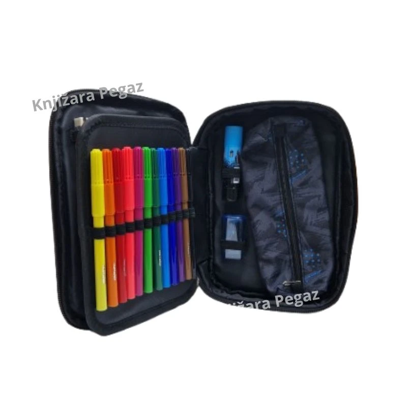 Target Multy puna pernica 1 zip Football Energy 29845 – školska pernica sa kompletnim priborom