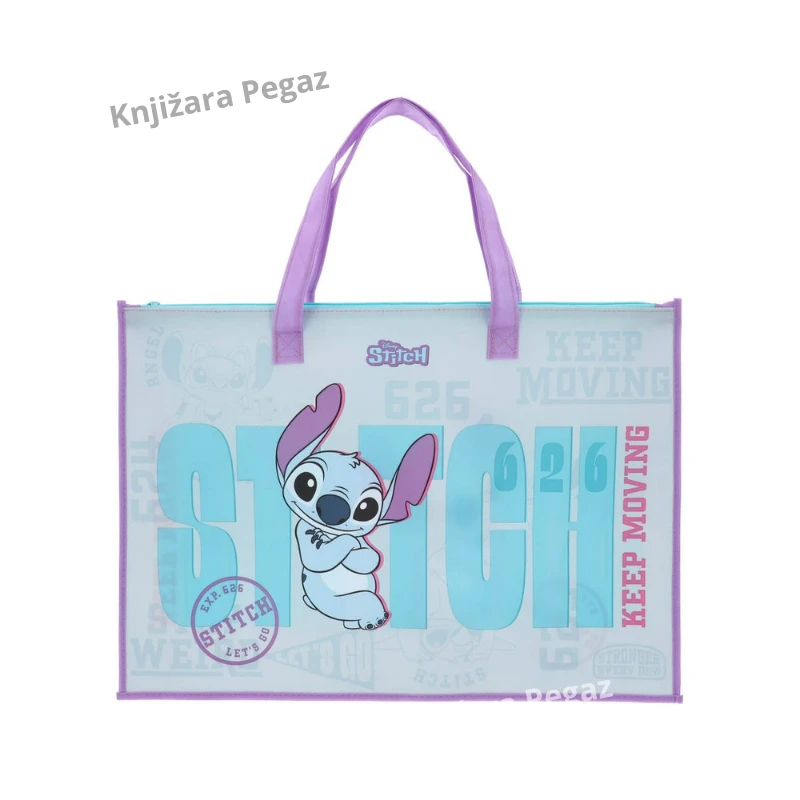 Torba za blok br. 5 Disney Stitch 325023 – vodootporna sa rajsferšlusom