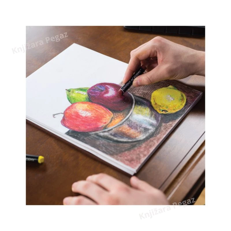 Uljani pastel set 12 boja Derwent Academy 2301952 – profesionalne uljane pastelne krede za crtanje i slikanje