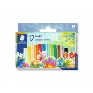 Uljane pastele STAEDTLER Noris Club 12 boja – model 241 NC12, set kvalitetnih pastela za crtanje i bojenje