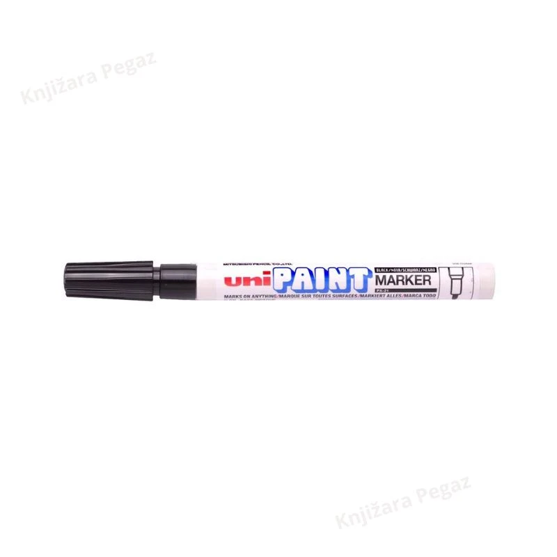 Uni-ball Paint marker PX-21 crni, permanentni marker na uljanoj bazi za sve površine debljine 0.8-1.2mm
