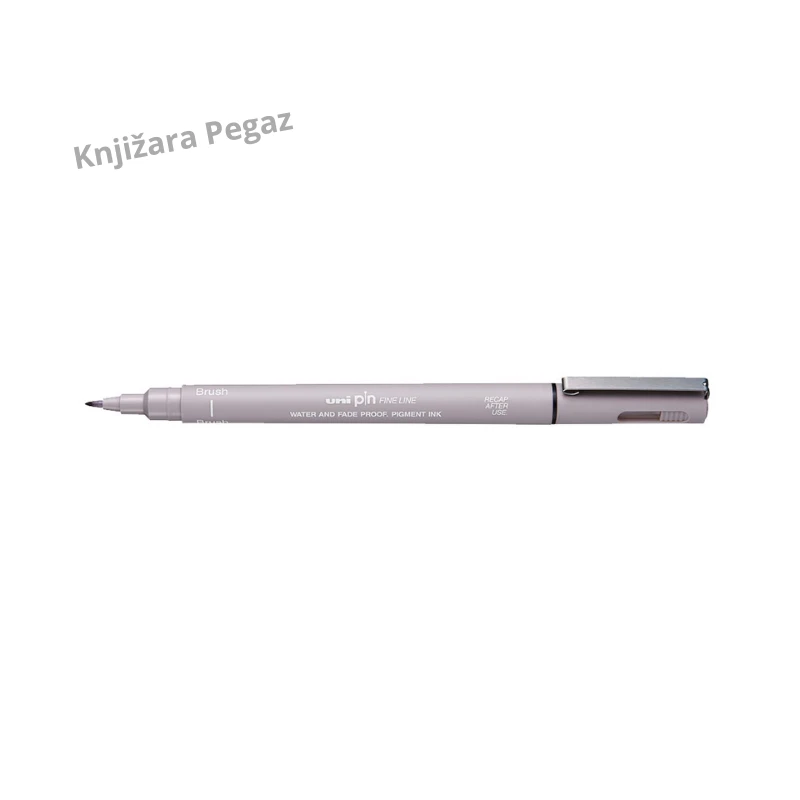 Uni-ball PIN BR-200 Brush svetlo sivi marker za kaligrafiju i crtanje