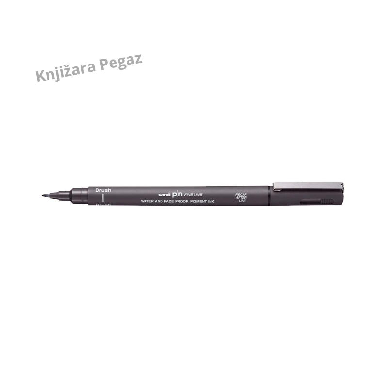 Uni-ball PIN BR-200 Brush tamno sivi marker za kaligrafiju i crtanje