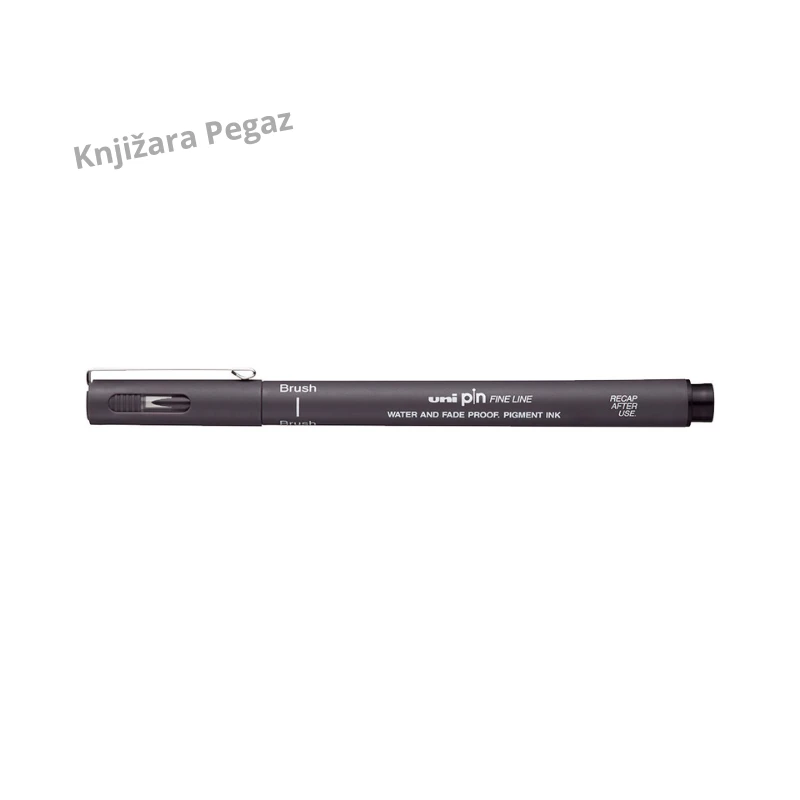 Uni-ball PIN BR-200 Brush tamno sivi marker za kaligrafiju i crtanje