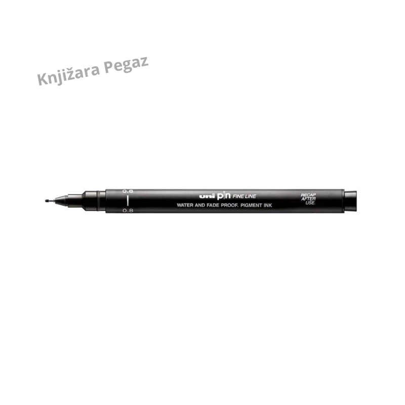 Uni-ball PIN fineliner 0.8 mm crni pigmentni marker za crtanje