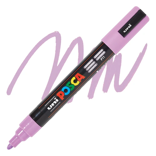 UNI POSCA PC-5M lavender P11 – akrilni marker na vodenoj bazi, lavanda-ljubičasta boja, medium vrh 1.8–2.5 mm, za crtanje, ilustracije, lettering i DIY dekoraciju