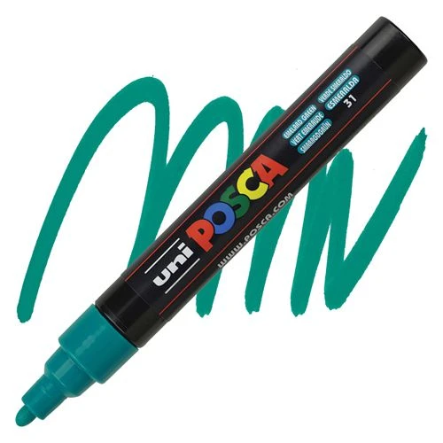UNI POSCA marker PC-5M Medium 1.8–2.5 mm – Emerald Green 31