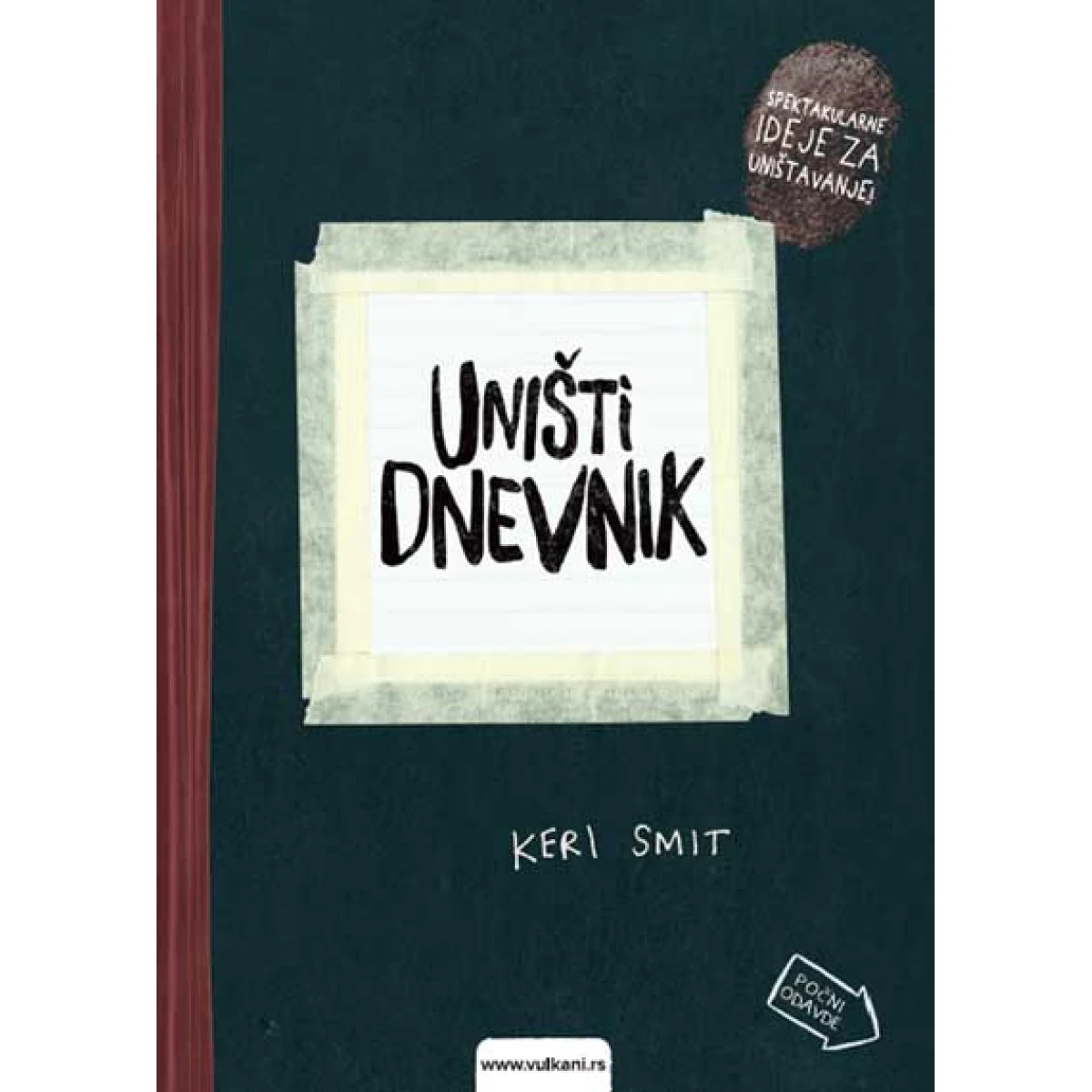 Uništi dnevnik, Keri Smit, Vulkan izdavaštvo, Spektakularni dnevnik za uništavanje