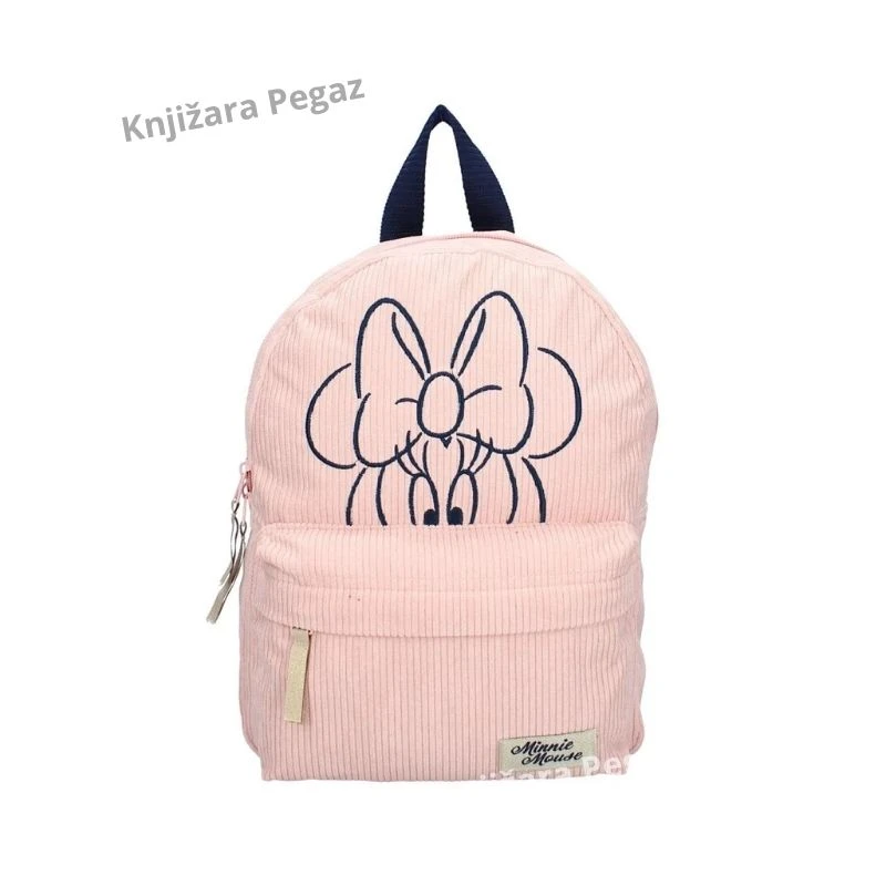 Vadobag Disney Minnie Mouse Have A Nice Day dečiji ranac somot roze 31x23x8cm 799-4848