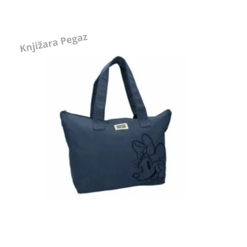 Vadobag Shopper torba Minnie Mouse, ženska torba za kupovinu, plažu i svakodnevnu upotrebu, teget 799-4882