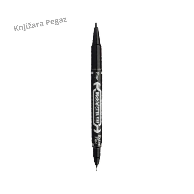 Zebra Mckie Care permanentni obostrani marker crni 0,5/1 mm sa dva okrugla vrha