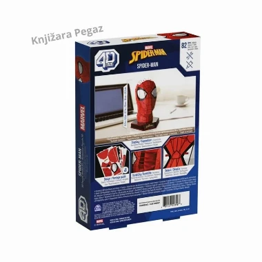 4D Marvel Spider-Man Mask 3D puzzle 82 dela 