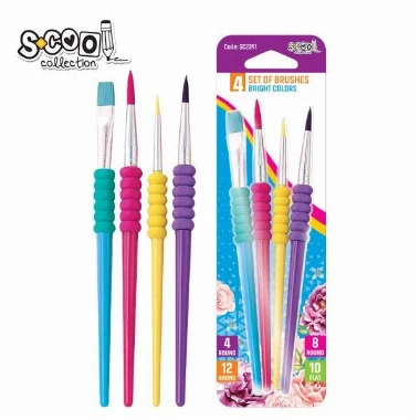 Četkice flat/round set SC2391
