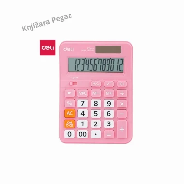 DELI Kalkulator EM210 pink