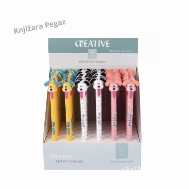 DOGS gel olovka CREATIVE piši-briši 0.5mm plava
