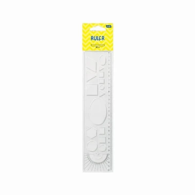 EDUCA Lenjir PVC 30cm sa geometrijskim telima
