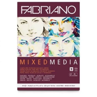 FABRIANO Blok Mixed Media 40L/250g 19100502