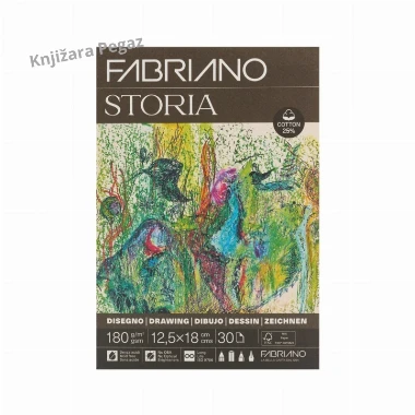 FABRIANO Blok Storia 12.5x18cm 30l 180g 19100731