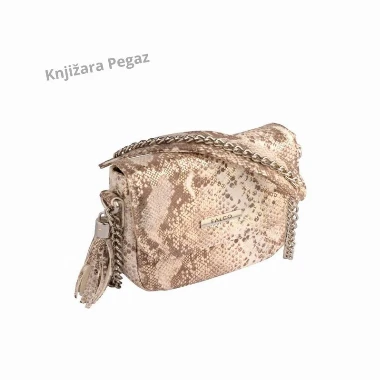 FALCO ženska kožna torba zlatno-bež zmija 4051-52