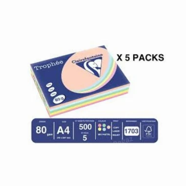 Fotokopir papir A4 80g 1/100 pastel-mix boja