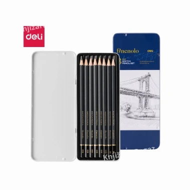 Grafitne olovke za skiciranje DELI set 1/8 EC26