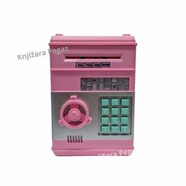 Kasica za decu sef - bankomat plava/roze