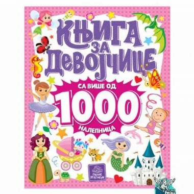 Knjiga za devojčice sa više od 1000 nalepnica