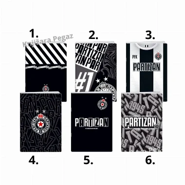 Premium Sveska A4 UV lak Partizan - kvadrati