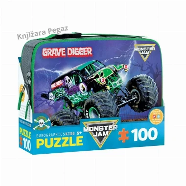 Puzzle Lunch BOX Grave Digger 100 delova 9100-5938