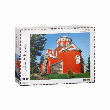 Puzzle Manastir Žiča 1000 delova Serbian Treasures