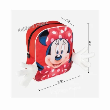Ranac za vrtić Minnie Cerda crveni 2100003429