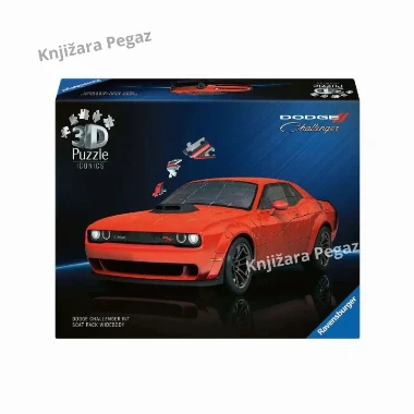 Ravensburger 3D puzzle-Dodge Challenger RA12008036