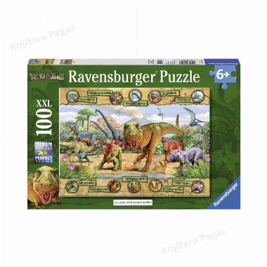 Ravensburger puzzle - Dinosaurusi 100 XXL RA10609