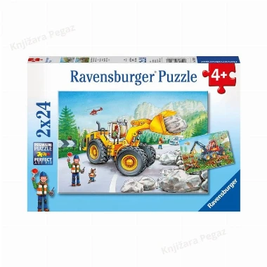 Ravensburger puzzle - Radovi na putu, 2x24 RA07802