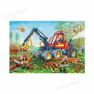Ravensburger puzzle - Radovi na putu, 2x24 RA07802