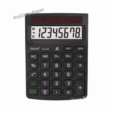 REBELL Kalkulator RE-ECO310 BX crni