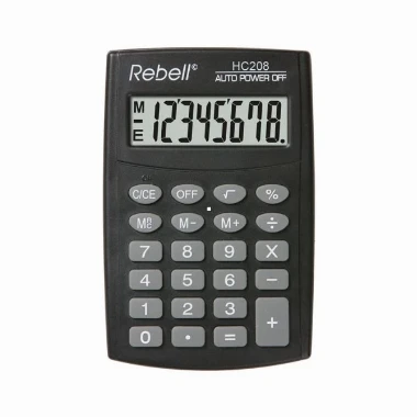 Rebell Kalkulator RE-HC208 BX crni