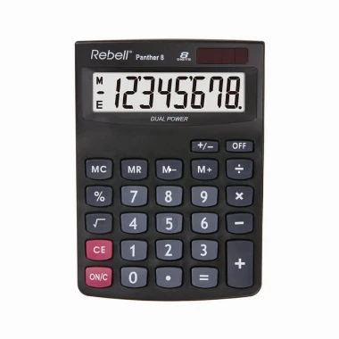 REBELL Kalkulator RE-PANTHER 8 BX crni