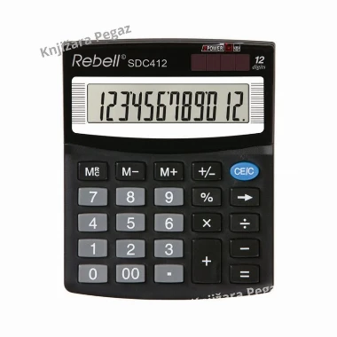Rebell Kalkulator RE-SDC412 BX crni