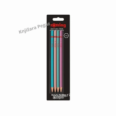 ROTRING grafitna olovka METALIC HB set 1/4