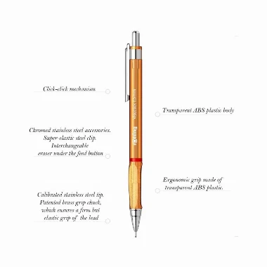 Rotring Visuclick tehnička 0.5mm-narandžasta