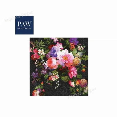 Salvete Paw lux roses on velvet 33x33cm 1/20