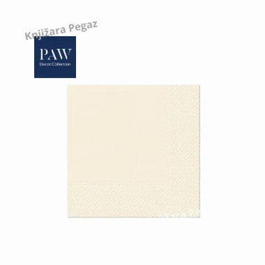 Salvete PAW Lux unicolor chappagne 33x33cm 1/20