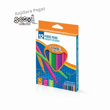 SCOOL Flomasteri set od 12 boja SC306