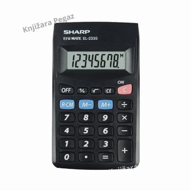 Sharp Kalkulator džepni EL-233SB-BK crni
