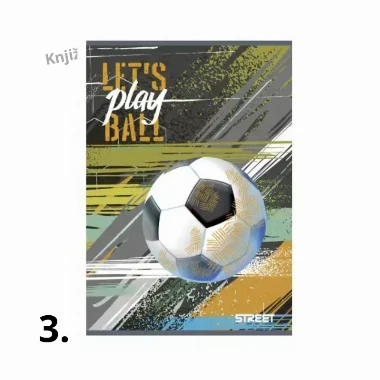 STREET Sveska A4 Football - linije sa marginama