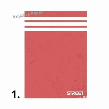 STREET Sveska A4 WHITE STRIPES - kvadrati