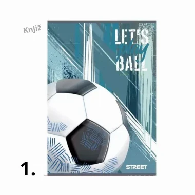 STREET Sveska A5 Football - linije sa marginama