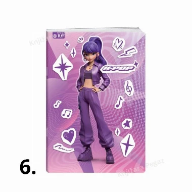 Sveska A5 K-pop 40l kvadrati 350015
